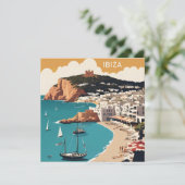 Ibiza, Spanien Reiseplakat Karte (Stehend Vorderseite)