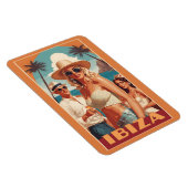 Ibiza, Spanien Reiseplakat Magnet (Rechte Seite)