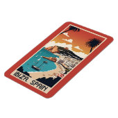Ibiza, Spanien Reiseplakat Magnet (Linke Seite)