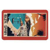 Ibiza, Spanien Reiseplakat Magnet (Horizontal)
