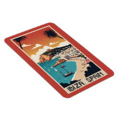 Ibiza, Spanien Reiseplakat Magnet (Rechte Seite)