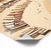 Ibiza, Spanien Reiseplakat Poster (Ecke)