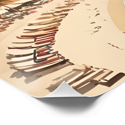 Ibiza, Spanien Reiseplakat Poster (Ecke)