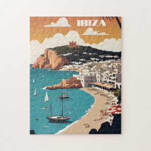 Ibiza, Spanien Reiseplakat Puzzle