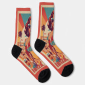 Ibiza, Spanien Reiseplakat Socken (Rechts)