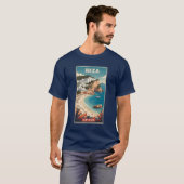 Ibiza, Spanien Reiseplakat T-Shirt (Vorne ganz)