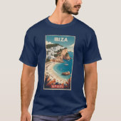 Ibiza, Spanien Reiseplakat T-Shirt (Vorderseite)