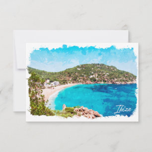 Ibiza Spanien Strand Landschaft Reise Karte