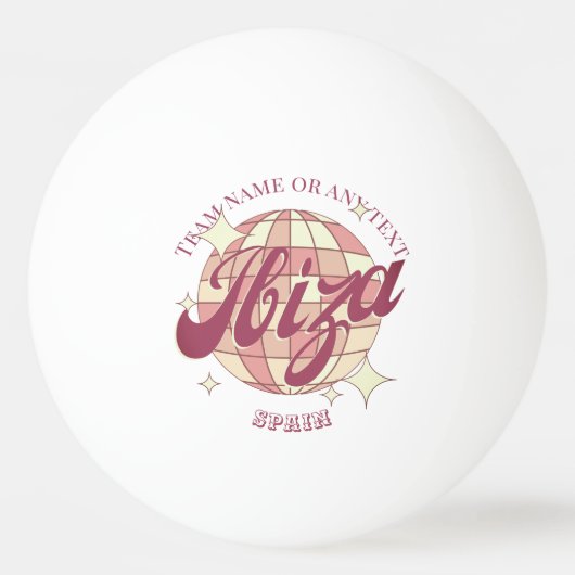 Ibiza Spanien Tischtennis Tischtennisball (Vorderseite)