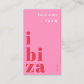 Ibiza Spanien Unternehmen Visitenkarte (Vorderseite)