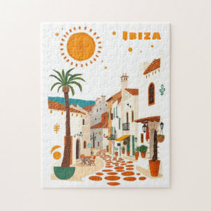 Ibiza Spanien Urlaub weißes Mittelmeer Puzzle