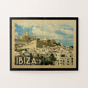 Ibiza Spanien Vintage Reise Puzzle