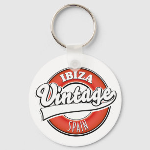 Ibiza Spanien Vintage Style Logo Schlüsselanhänger