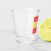 IBIZA Spanische Flagge Schnapsglas (Links)