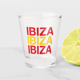IBIZA Spanische Flagge Schnapsglas