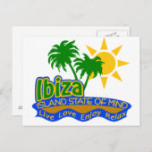 Ibiza Staat der Postkarte des Geistes (Vorne/Hinten)