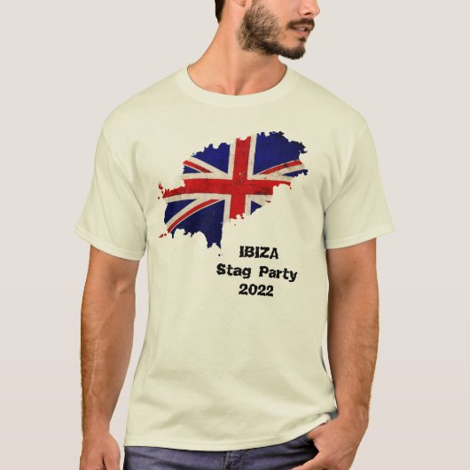 Ibiza Stag oder Hen Party T - Shirt (Vorderseite)