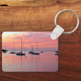 Ibiza Sunset at Portinatx Bay - Sailing Boats Schlüsselanhänger