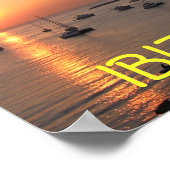 Ibiza Sunset Poster (Ecke)