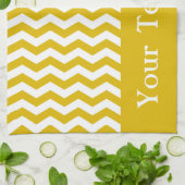 Ibiza Sunset Wave Zickzack anpassbar Handtuch (Gefaltet)