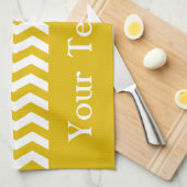 Ibiza Sunset Wave Zickzack anpassbar Handtuch (Viertel Falte)