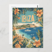 Ibiza Vintag Postkarte (Vorne/Hinten)
