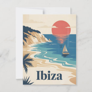 Ibiza Vintage Postkarte