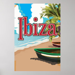 Ibiza Vintage Reiseplakat Poster