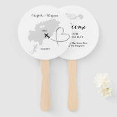 Ibiza Wedding Destination Fächer (Vorne und Hinten)