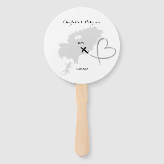Ibiza Wedding Destination Fächer (Vorderseite)