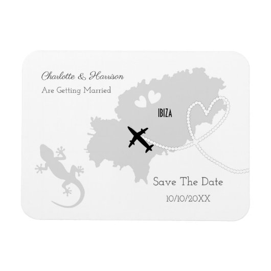 Ibiza Wedding Destination Save the Date Magnet (Horizontal)