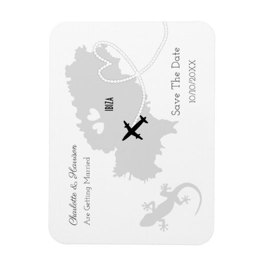 Ibiza Wedding Destination Save the Date Magnet (Vertikal)