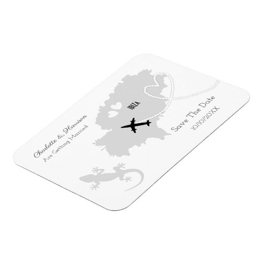 Ibiza Wedding Destination Save the Date Magnet (Linke Seite)