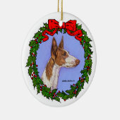 Ibizan Hound Art von Glenda S. Harlan Keramik Ornament (Rechts)