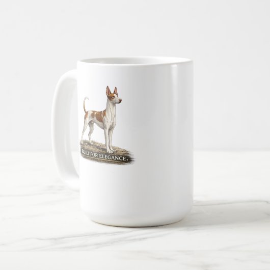 Ibizan Hound – Built For Elegance Kaffeetasse (Vorderseite Links)
