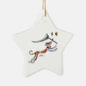 Ibizan Hound Butterflies Keramik Ornament (Rechts)