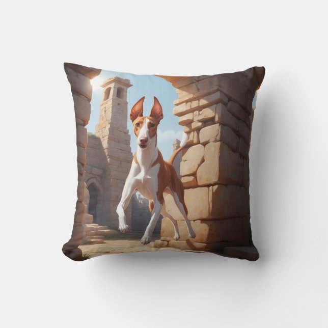 Ibizan Hound Elegant Throw Kissen (Vorderseite)