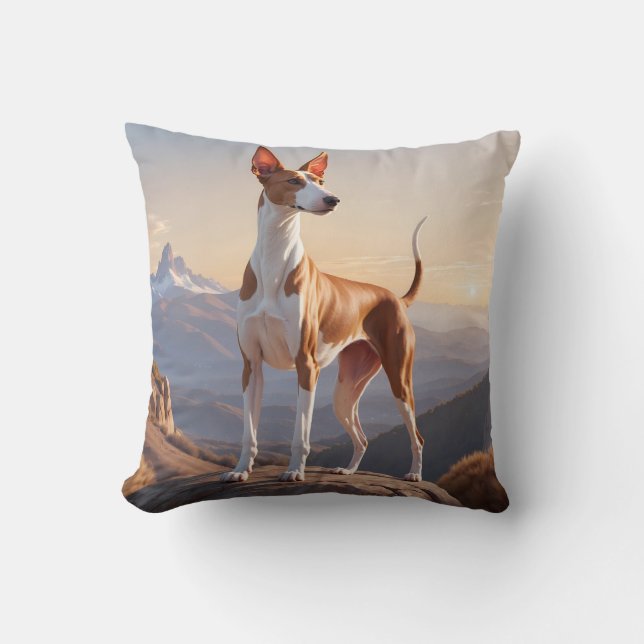 Ibizan Hound Elegant Throw Kissen (Vorderseite)