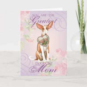 Ibizan Hound Heart Mama Karte