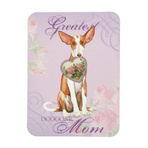 Ibizan Hound Heart Mama Magnet