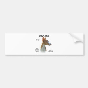 Ibizan Hound History Design Autoaufkleber