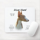 Ibizan Hound History Design Mousepad (Mit Mouse)