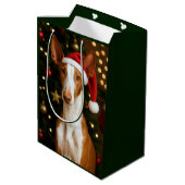 Ibizan Hound Holiday  Mittlere Geschenktüte (Rückseite Schrägansicht)
