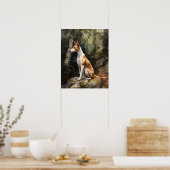Ibizan Hound Hund Art Print Poster (Küche)