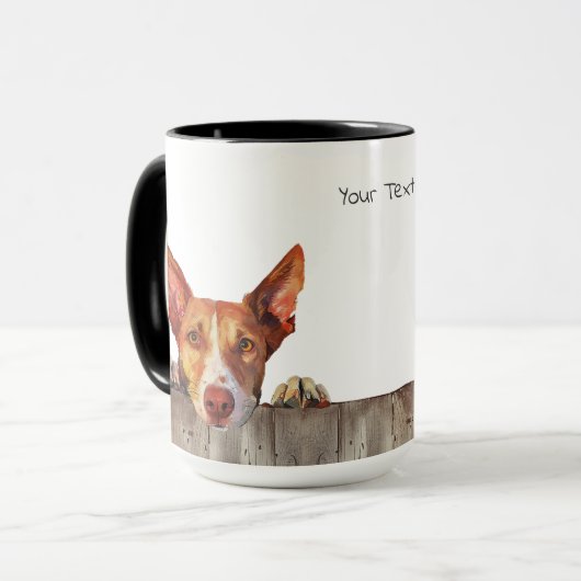 Ibizan Hound Hund Tasse (Vorderseite Links)
