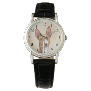 Ibizan Hound Malerei - Niedliche Original Hunde Ku Armbanduhr