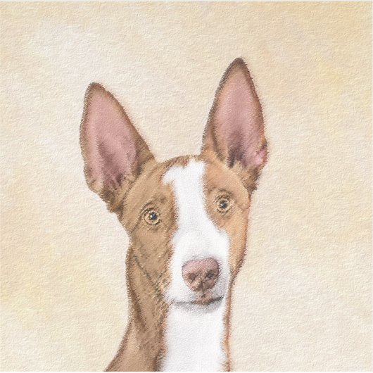 Ibizan Hound Malerei - Niedliche Original Hunde Ku Aufkleber (Vorderseite)