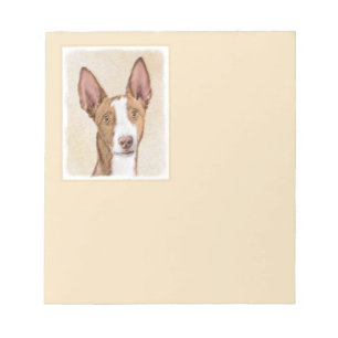 Ibizan Hound Malerei - Niedliche Original Hunde Ku Notizblock