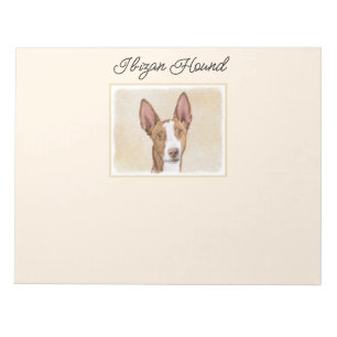 Ibizan Hound Malerei - Niedliche Original Hunde Ku Notizblock