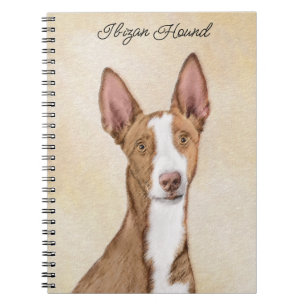 Ibizan Hound Malerei - Niedliche Original Hunde Ku Notizblock